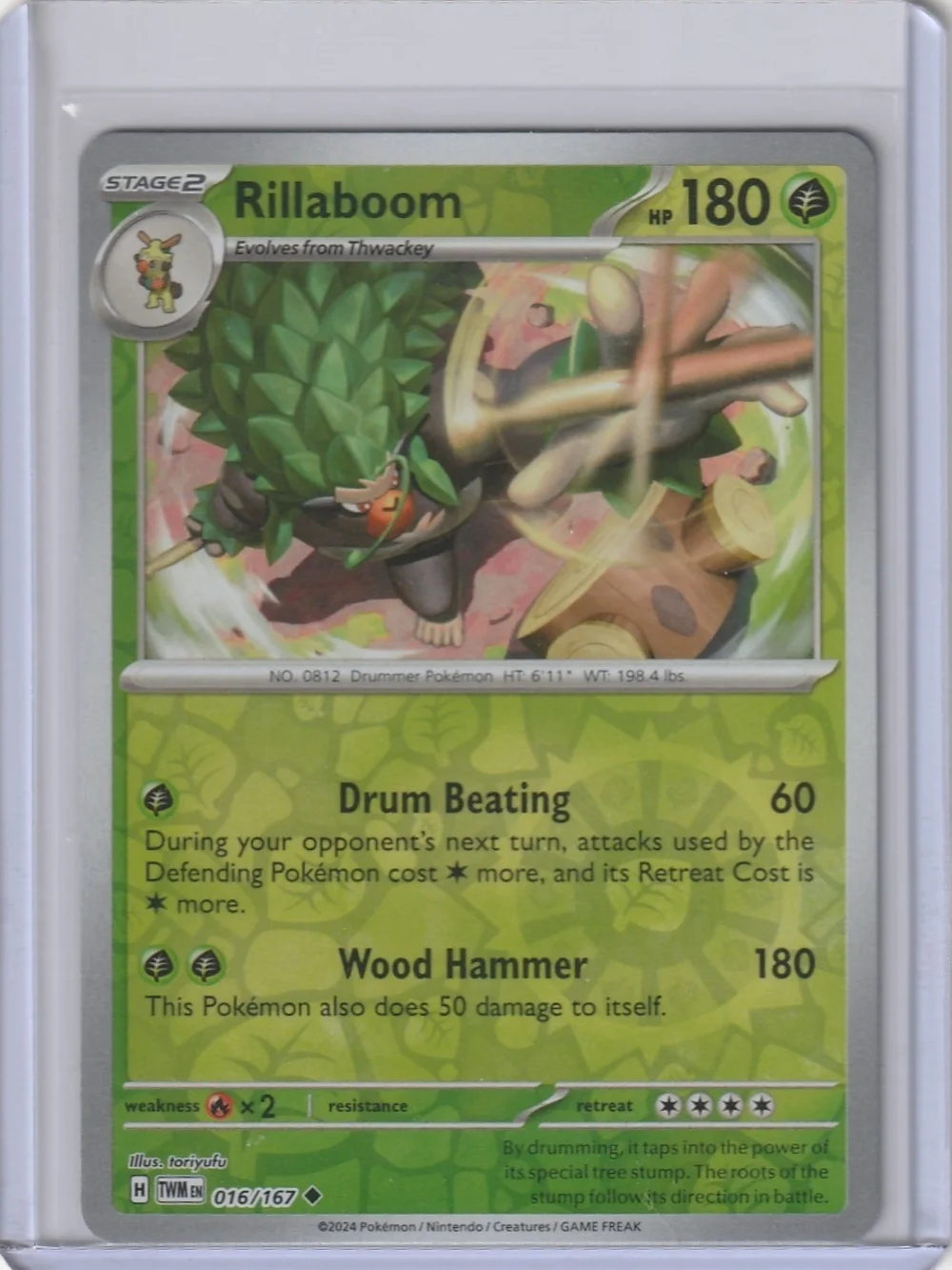 Pokemon Rillaboom Grass-Type Trading Card